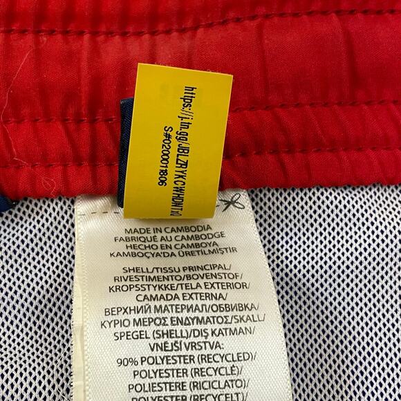Polo Ralph Lauren Swim Trunks Men’s Large Blue Red Mesh Lined Drawstring Logo - Picture 11 of 12